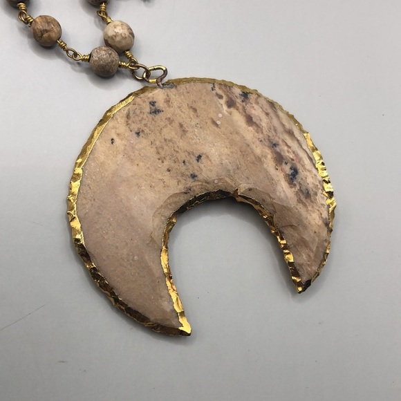 Curated bundle 2 festival boho dress up layered look necklaces statement artisan - Picture 6 of 8